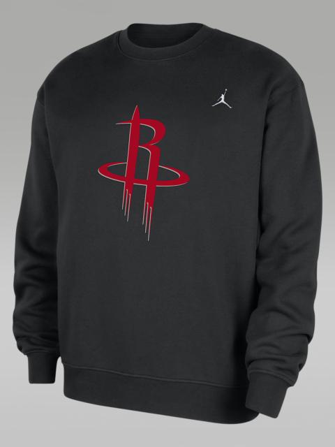 Houston Rockets Statement Essentials Men's Jordan NBA Fleece Crew-Neck Sweatshirt