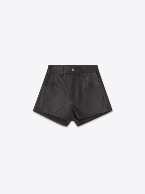 LEATHER SHORTS 72 BLACK
