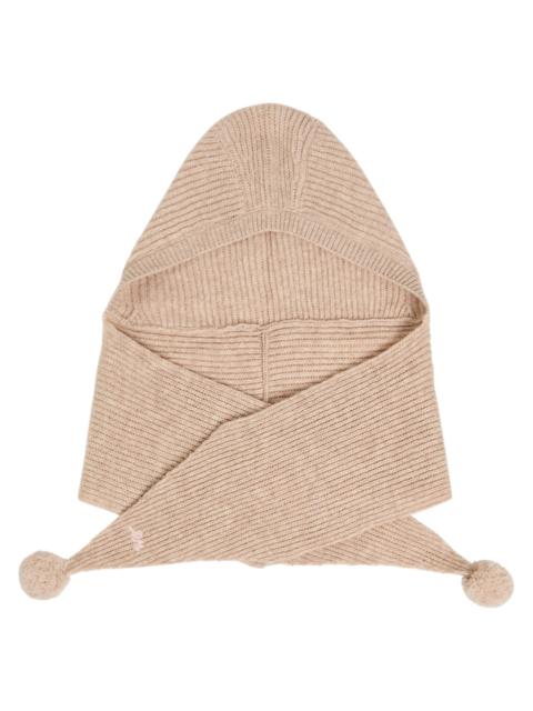 Damson Madder Pom-pom Knit Hood