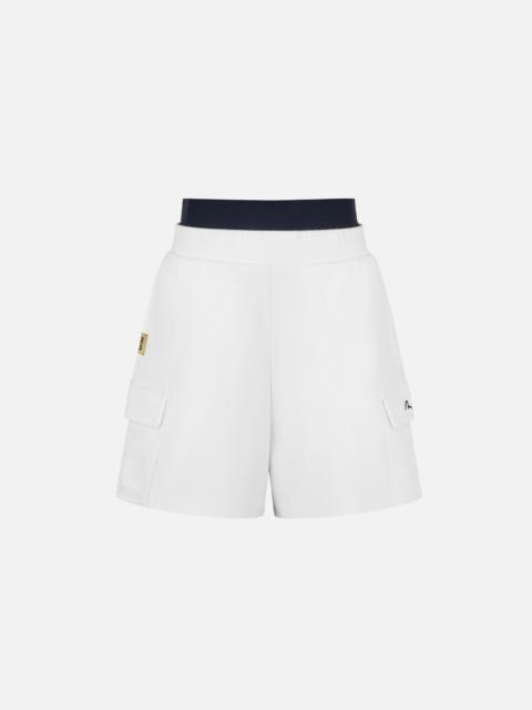 Seagull Embroidery Loose Fit Sweatshorts