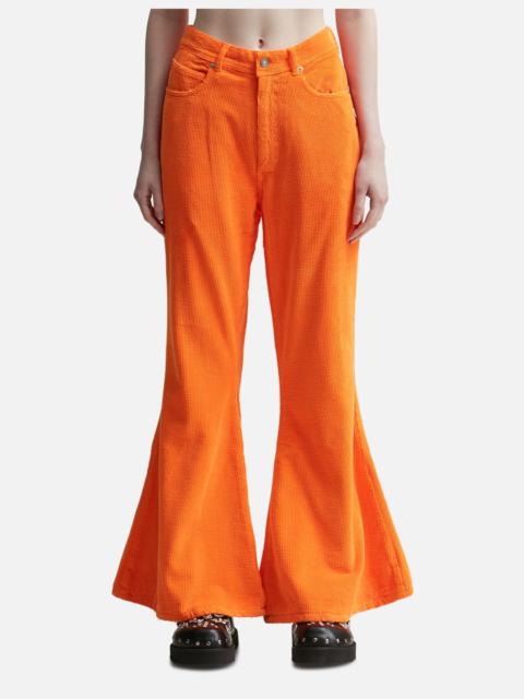 UNISEX CORDUROY FLARED PANTS WOVEN