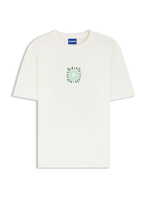 PRINTED-ARTWORK T-SHIRT IN COTTON JERSEY