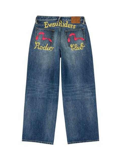 Heavy Washed and Distressed Jeans