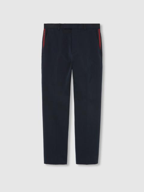 Cotton gabardine pant with Web