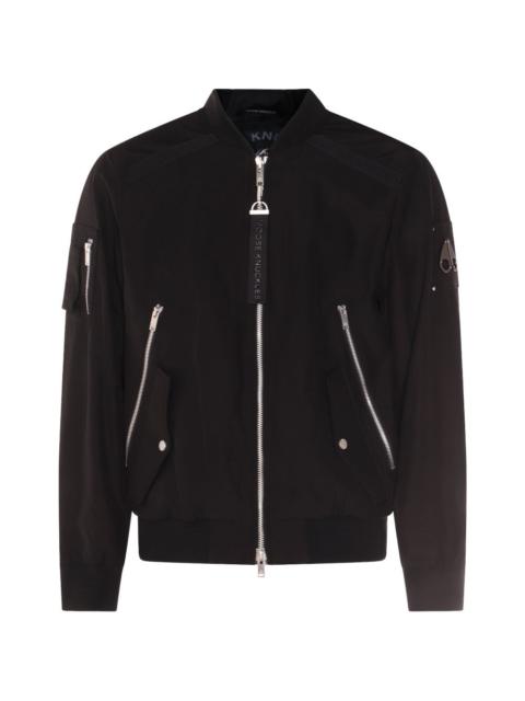 logo-detail bomber jacket