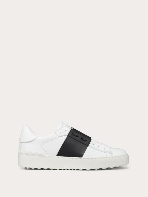 OPEN SNEAKER IN CALFSKIN LEATHER