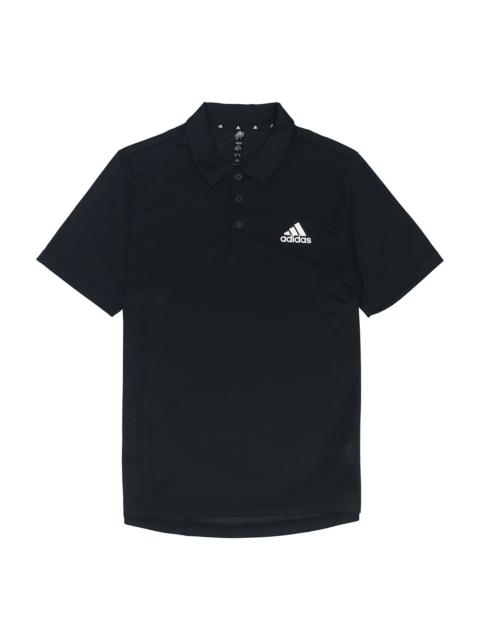 adidas M Pl Ps Training Sports Breathable Short Sleeve Polo Shirt Black GM2134