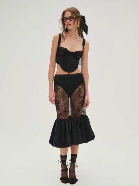 Sugarplum Lace Midi Skirt