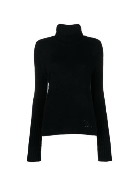 roll-neck cashmere jumper