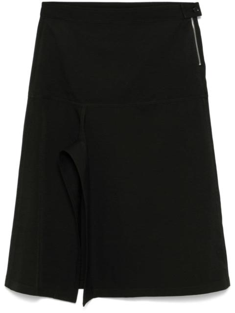 asymmetric midi skirt