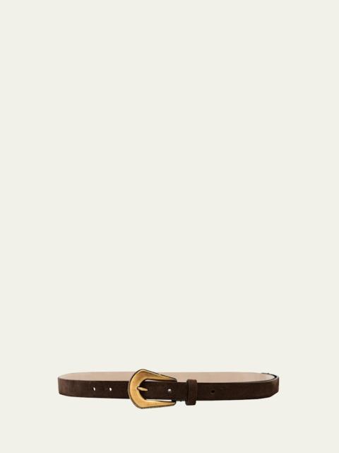 Western Braided Suede Belt