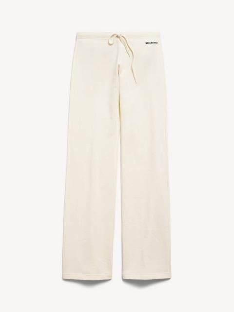 Women's Balenciaga Back Low Waist Sweatpants in Cream