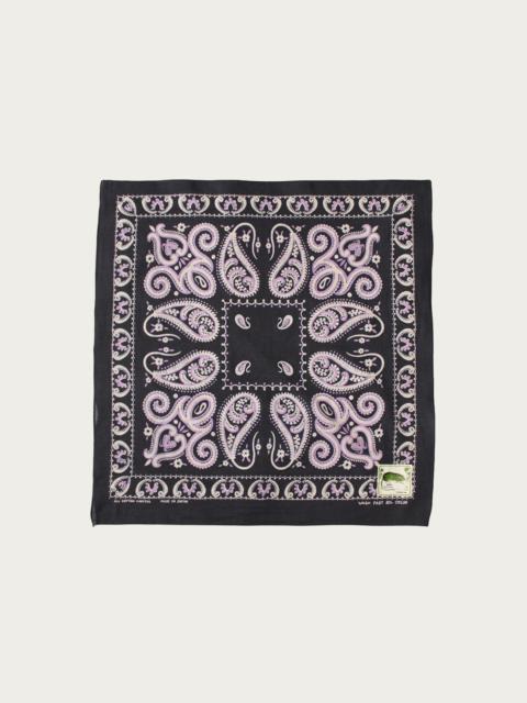 Fastcolor Selvedge Bandanna (SAMBO Paisely) 20x20 - Black