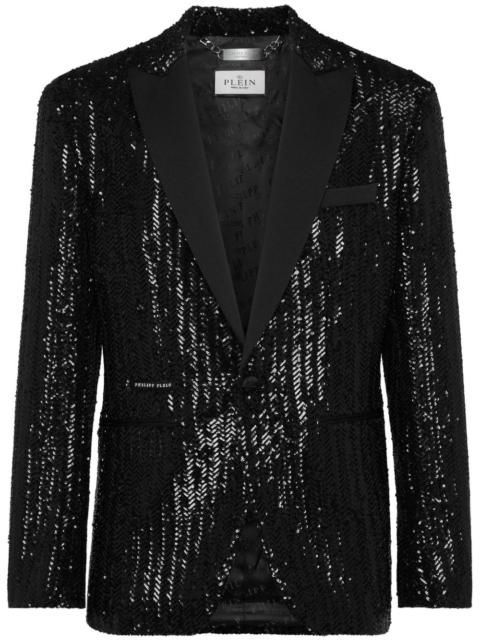 embroidered lurex blazer