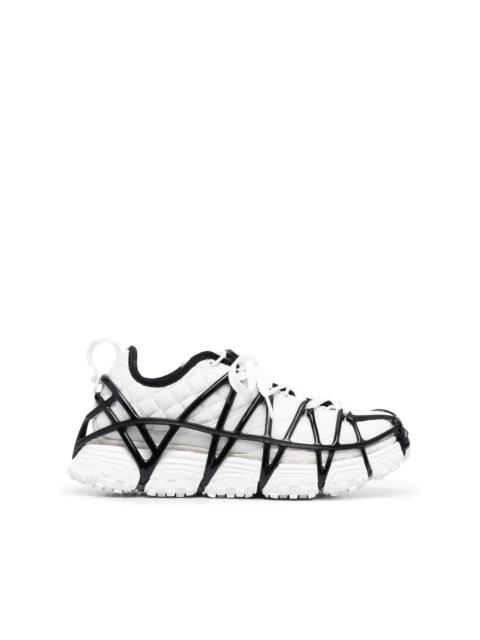 two-tone low-top sneakers