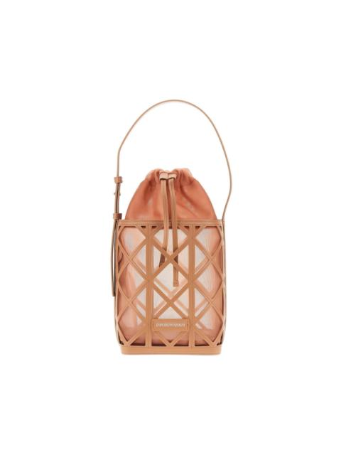 cage-style bucket bag