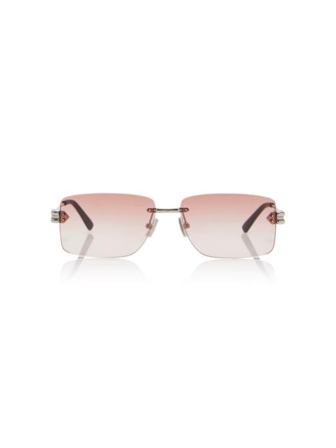 Lock Metal Sunglasses red