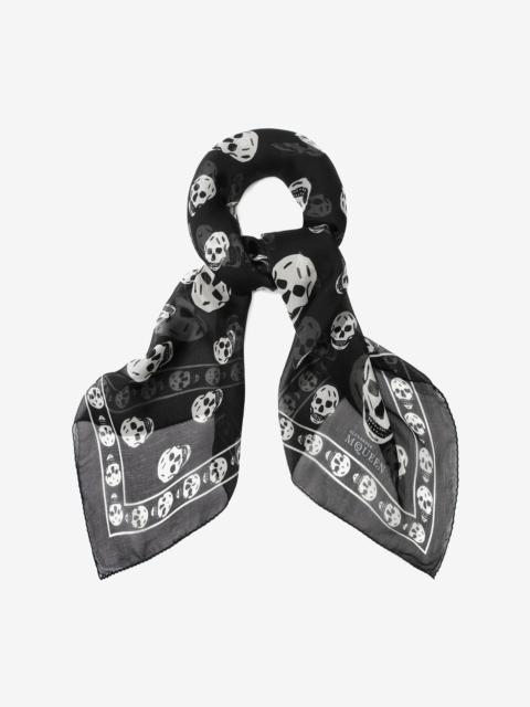 Classic Silk Skull Scarf