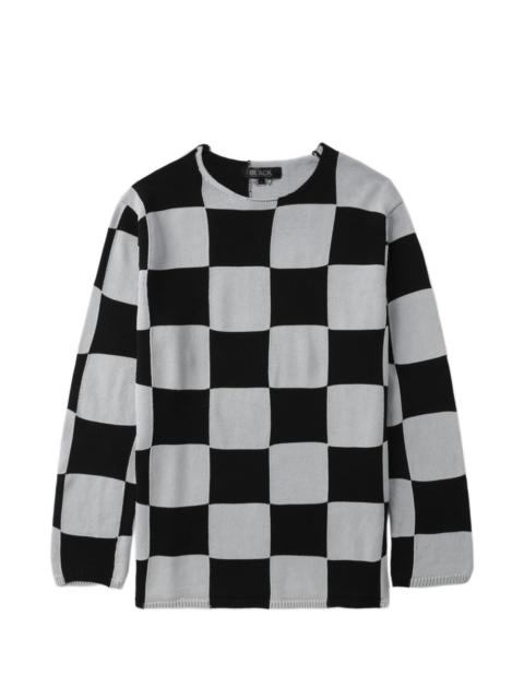 checkerboard knitwear