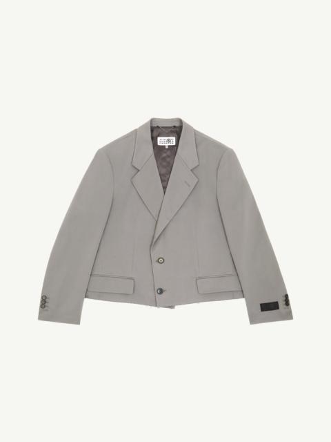 Raw Hem Suit Jacket