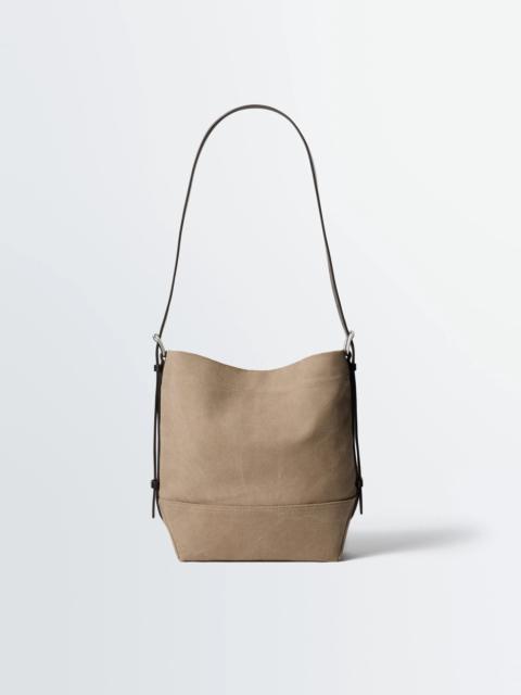 SMALL BELTED TOTE BAG IN COTTON CANVAS