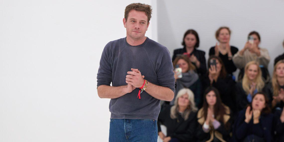 Jonathan Anderson walks the runway during the Loewe Paris Womenswear S/S 2025             
