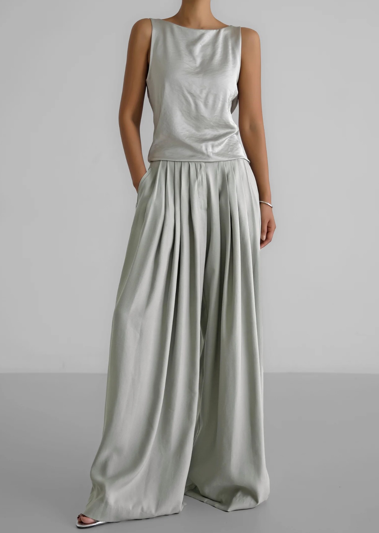 The Frankie Shop Sloane wide leg trousers