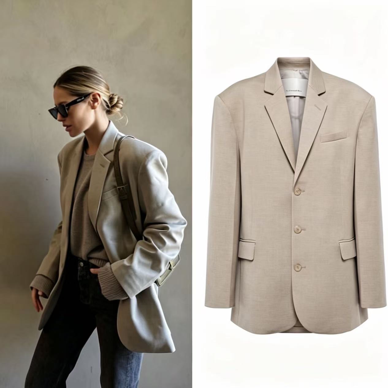 How to style The Frankie Shop Gelso blazer for a casual smart look