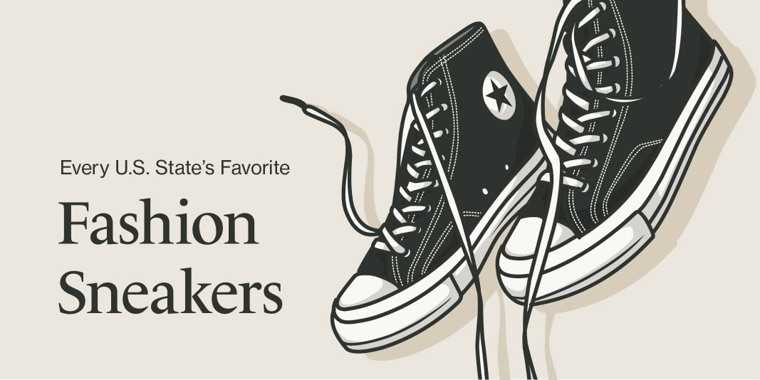 Trending Sneaker Brands in Each State